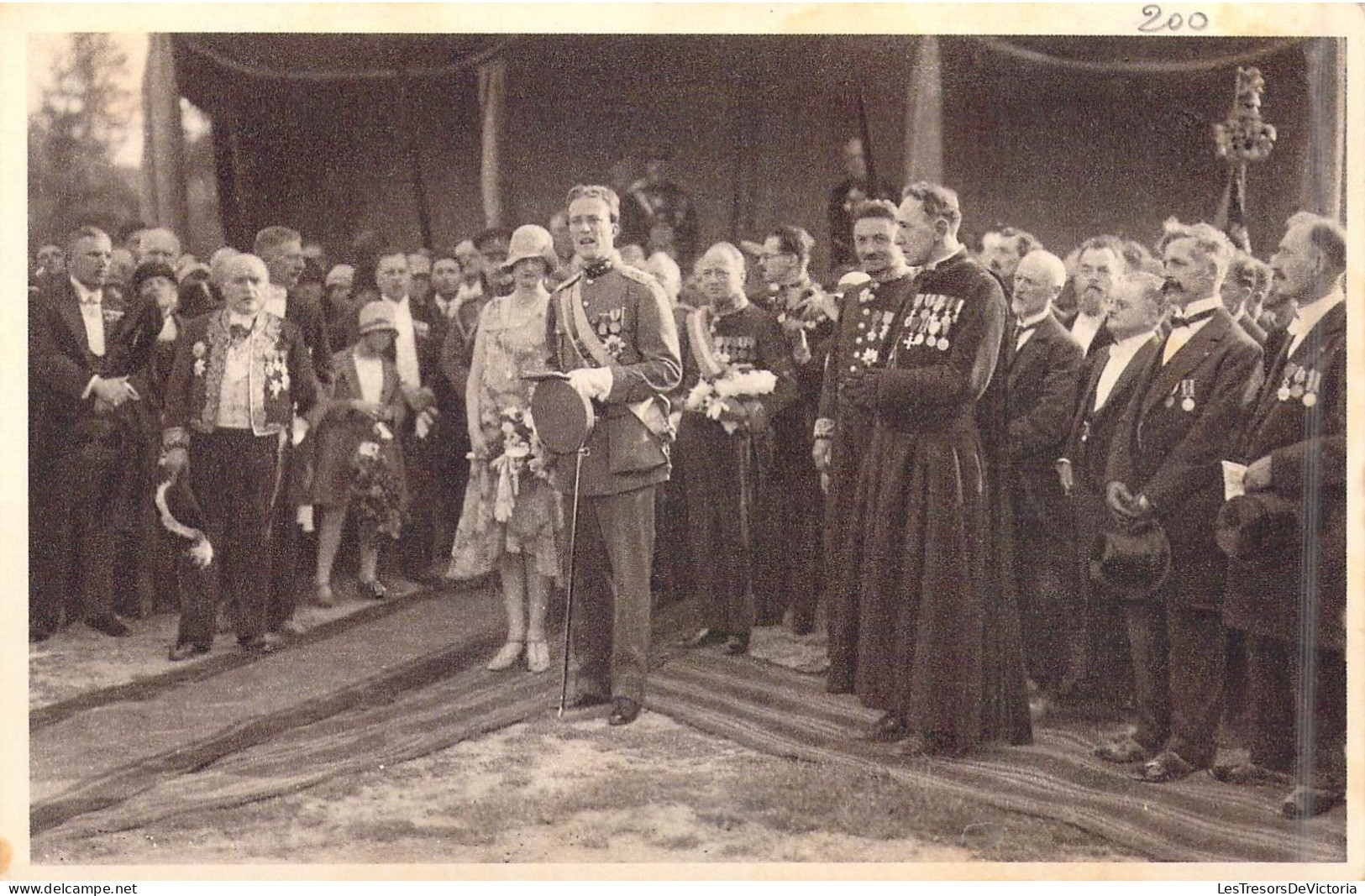 FAMILLES ROYALES - Joyeuse Entrée, à Mons Du Duc Et De La Duchesse De Brabant Le 8 Juillet 1928 - Carte Postale Ancienne - Koninklijke Families