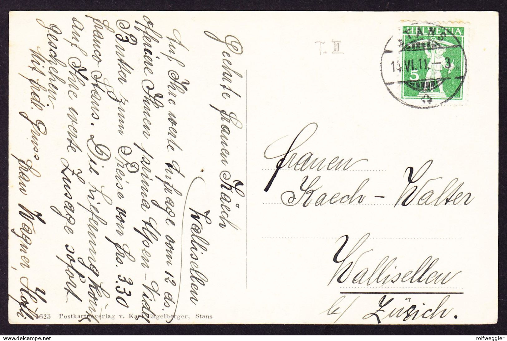 1911 Gelaufene AK Aus Stans. Rosenburg. - Stans