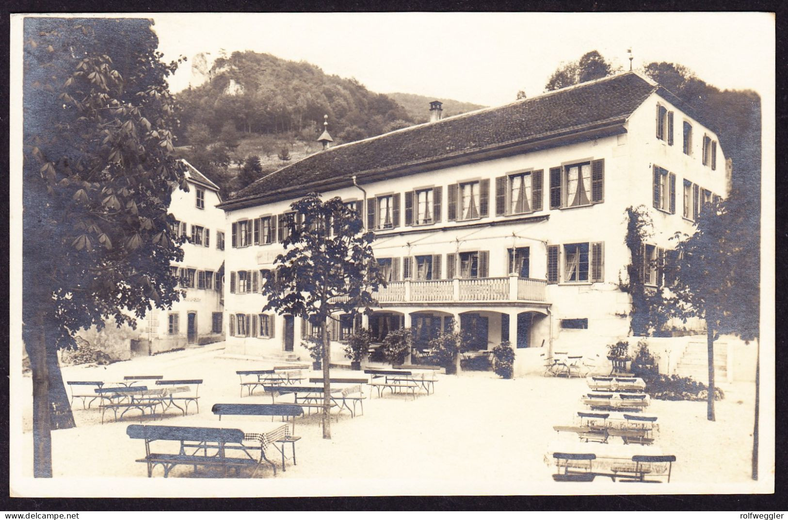 1925 Gelaufene Foto AK: Bad- Und Kurhaus Eptingen. Winziger Eckbug - Eptingen