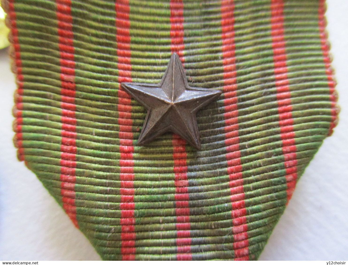 LOT MEDAILLES CROIX DU COMBATTANT 1914 1918 AVEC CITATION ( ETOILE )  MILITAIRE VALEUR ET DISCIPLINE SOUVENIR DE LA FETE - France