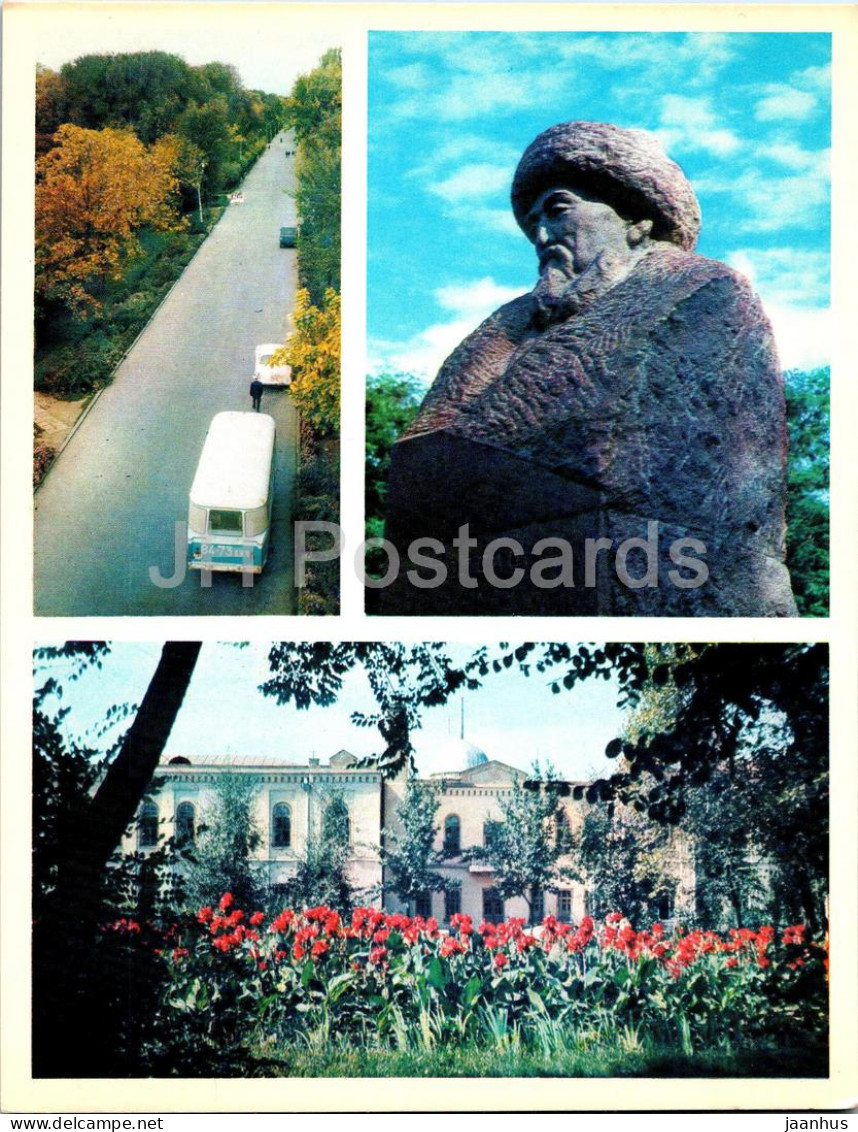 Bishkek - Frunze - Dzerzhinsky Avenue - Monument To Togolok Moldo - History Museum - 1974 - Kyrgyzstan USSR - Unused - Kirghizistan