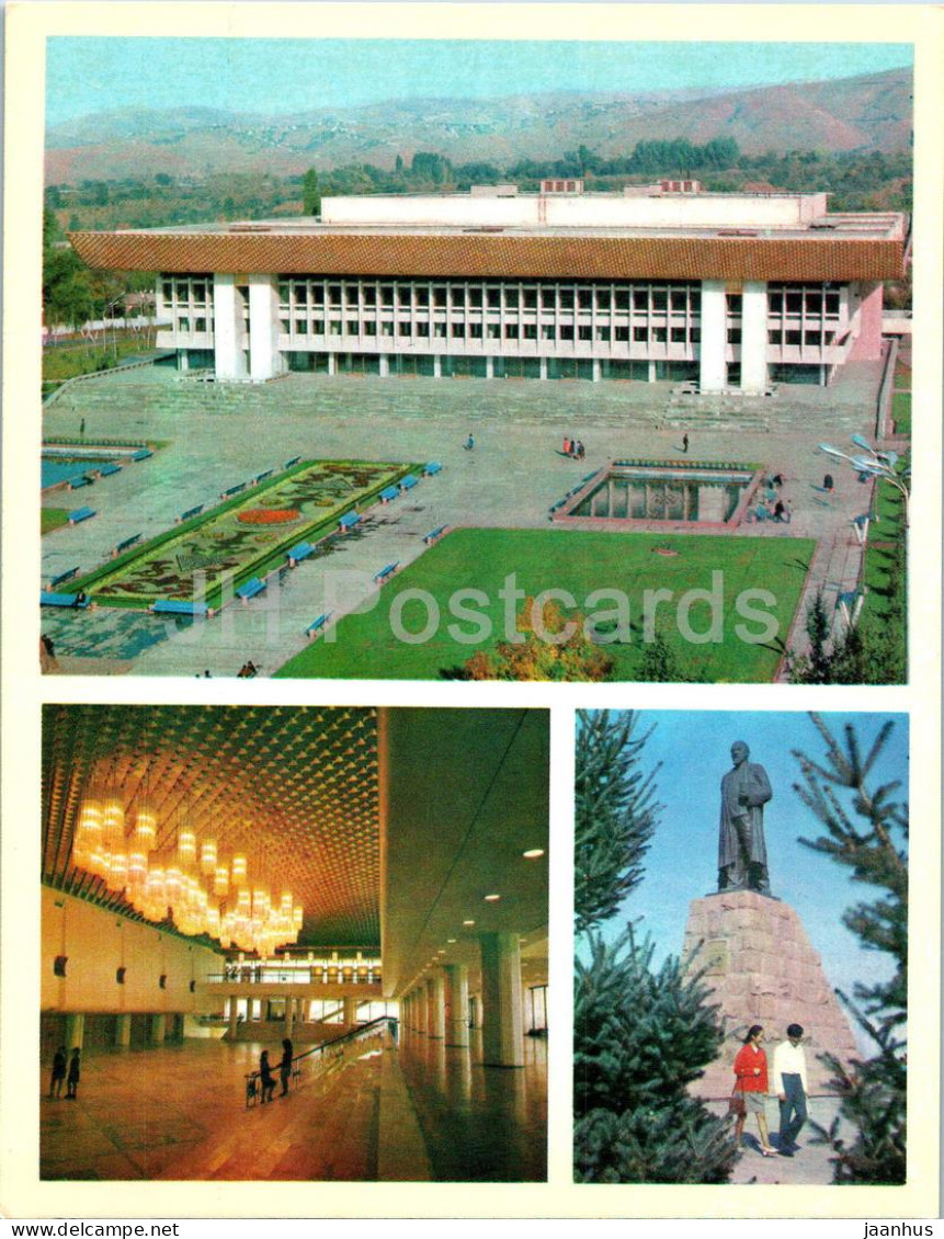 Almaty - Alma-Ata - Lenin Palace - Hall - Monument To Abai Kunabayev - 1974 - Kazakhstan USSR - Unused - Kazachstan