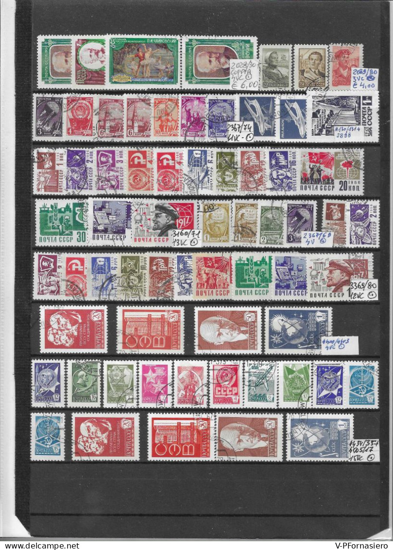 RUSSIA ʘ 1913/1978, 23 SERIE Complete Con 1 BF. Soggetti Vari - Collections