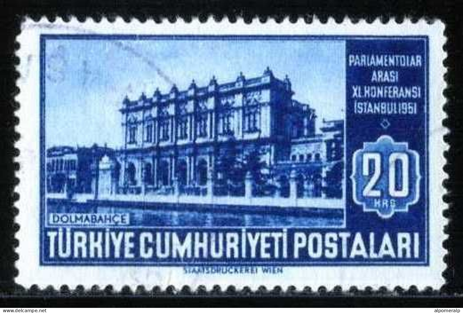 Türkiye 1951 Mi 1291 Dolmabahçe Palace - Oblitérés
