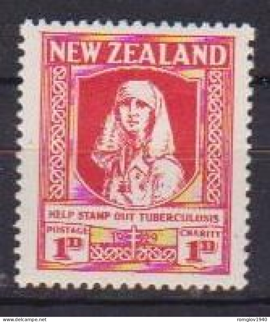 NUOVA ZELANDA  1929   PRO TUBERCOLOSI UNIF. 222 MLH VF - Unused Stamps
