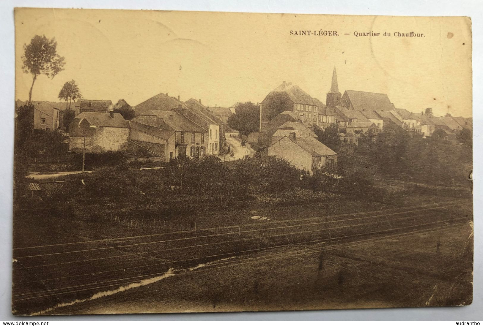 CPA Belgique Saint Léger - Quartier Du Chauffour -  Mathilde Picard à Raphaêl Touchard Champsecret 1921 - Saint-Léger