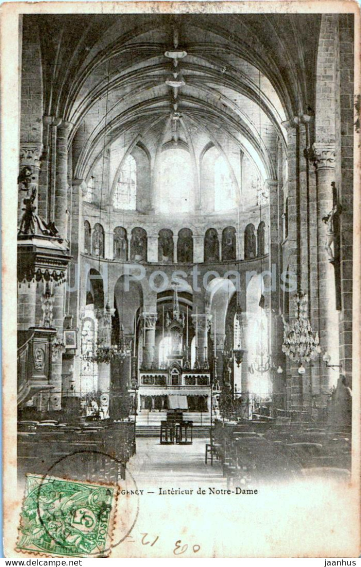 Beaugency - Interieur De Notre Dame - Church - 1903 - Old Postcard - France - Used - Beaugency