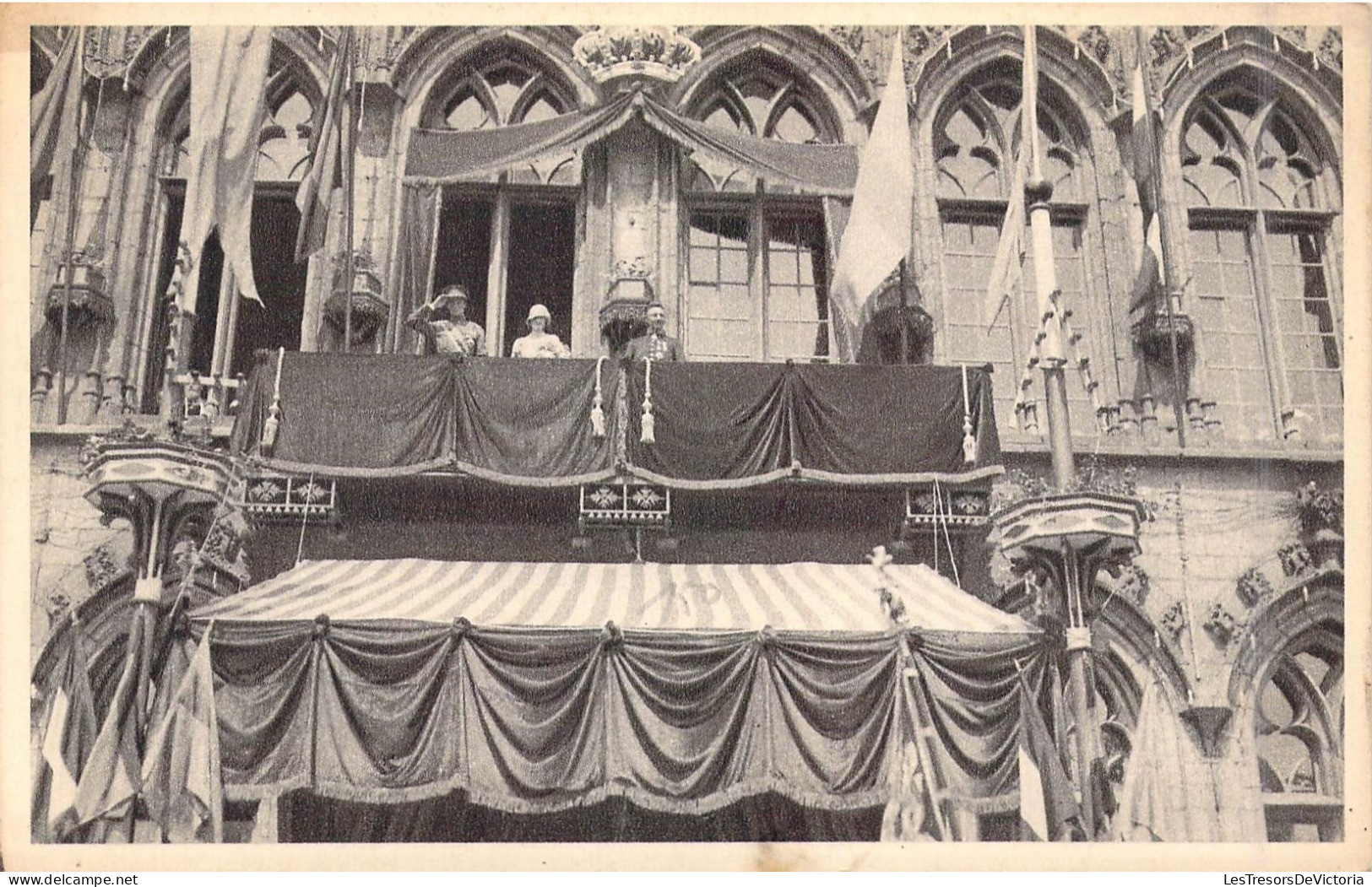 FAMILLES ROYALES - Joyeuse Entrée à Mons Du Duc Et De La Duchesse De Brabant, Le 8 Juillet 1928 - Carte Postale Ancienne - Familles Royales