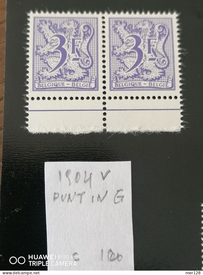 PRE804-V PUNT IN G VAN BELGIQUE - Typos 1967-85 (Lion Et Banderole)