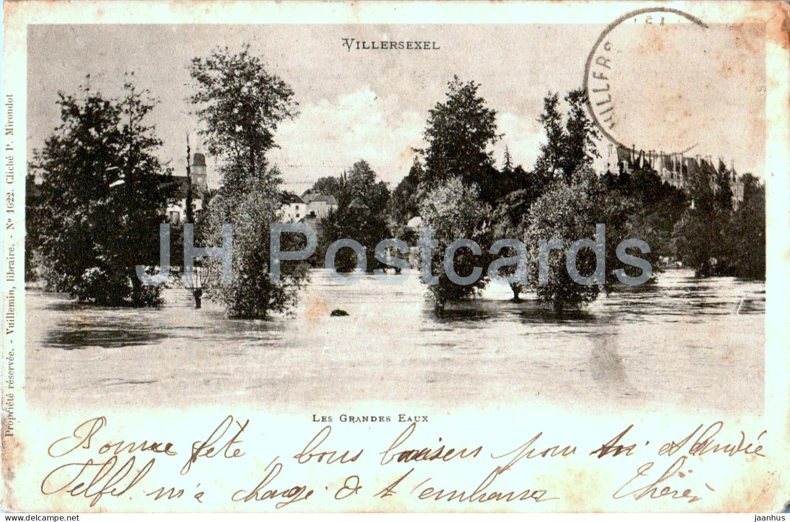 Villersexel - Les Grandes Eaux - Old Postcard - 1903 - France - Used - Villersexel