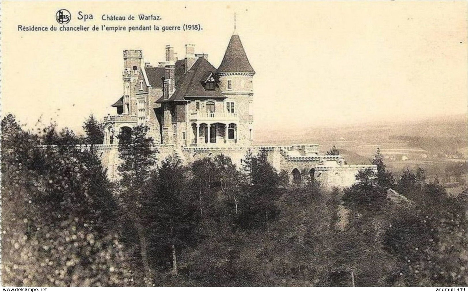 SPA - Château De Warfaaz - Edit. : F. Misson, Photographe, Spa.  N° 35 - Spa