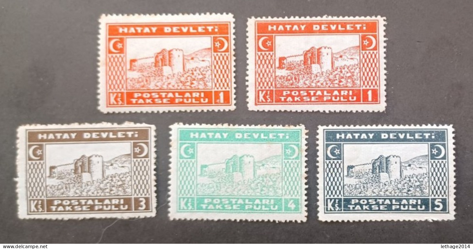 TURKEY العثماني التركي Türkiye 1939 National Symbols HATAY DEVLETY MNH - Nuevos