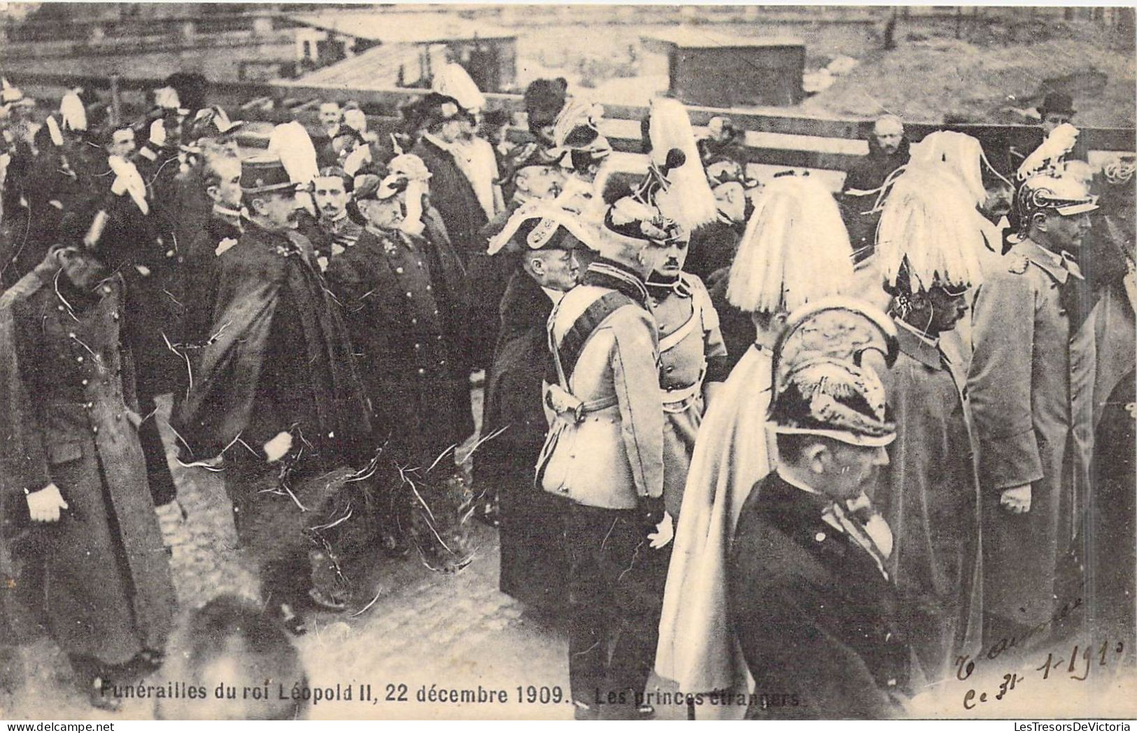 FAMILLES ROYALES - Funérailles Du Roi Léopold II, 22 Décembre 1909 - Les Princes étrangers - Carte Postale Ancienne - Koninklijke Families