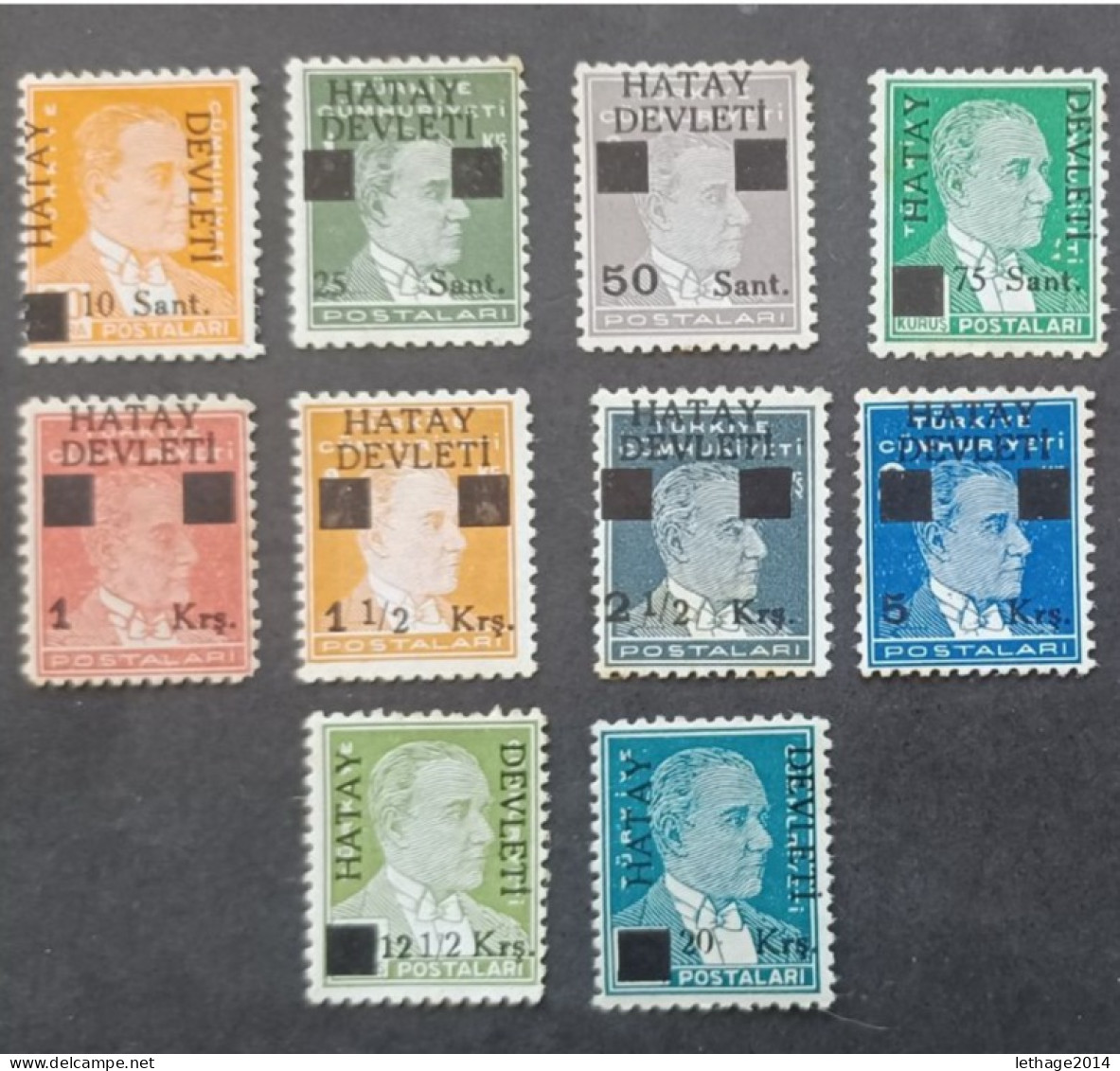 TURKEY العثماني التركي Türkiye 1939 PRESIDENT HATAY DEVLETY MNH MNHL MNG - Unused Stamps