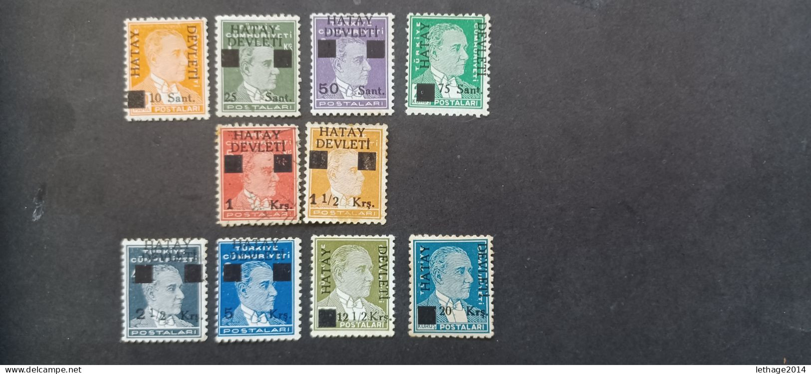 TURKEY العثماني التركي Türkiye 1939 PRESIDENT HATAY DEVLETY MNH MNHL MNG - Nuovi