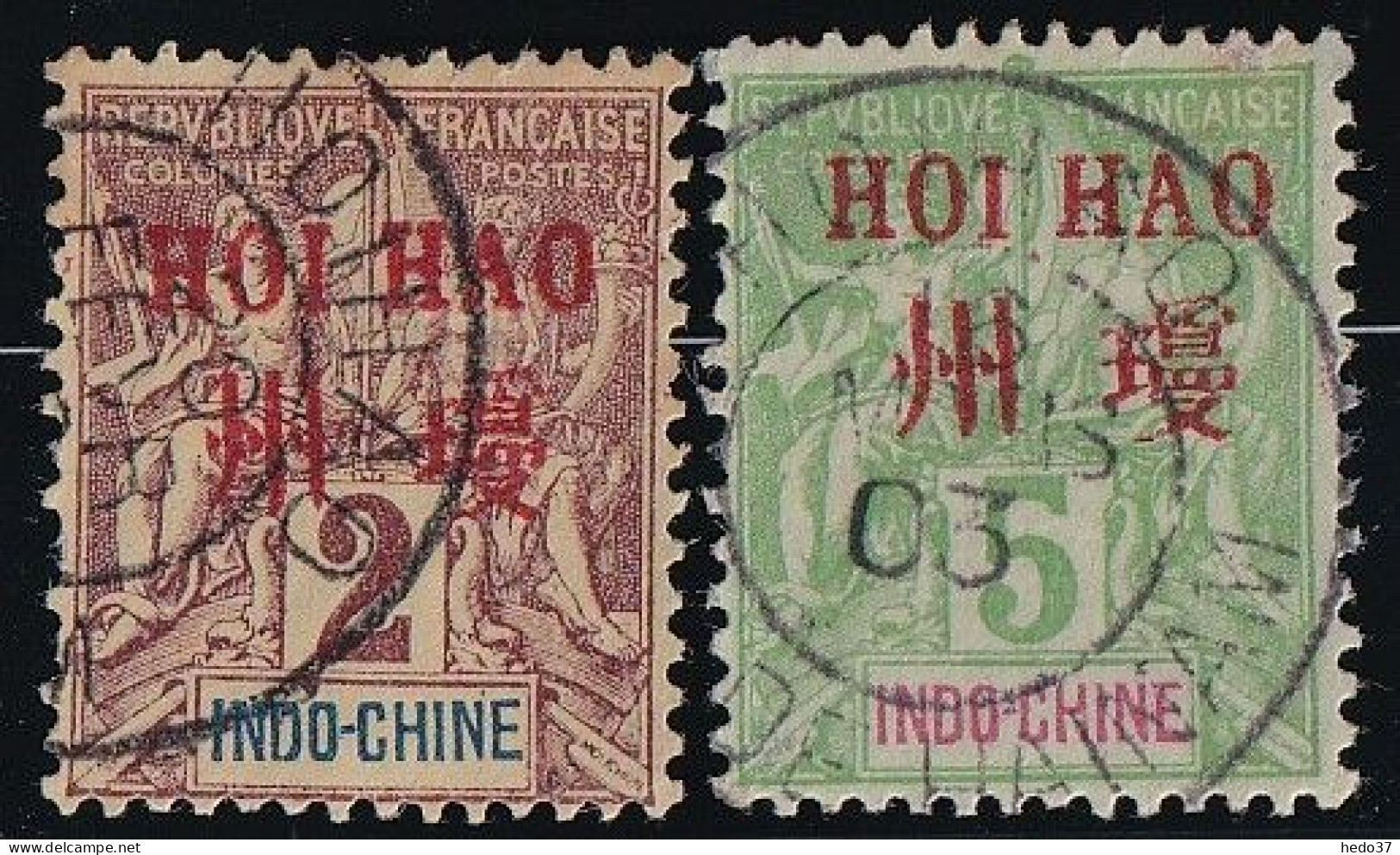 Hoï-Hao N°2 & 4 - Oblitéré - TB - Used Stamps