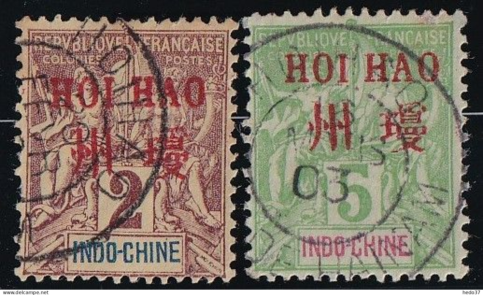 Hoï-Hao N°2 & 4 - Oblitéré - TB - Gebraucht