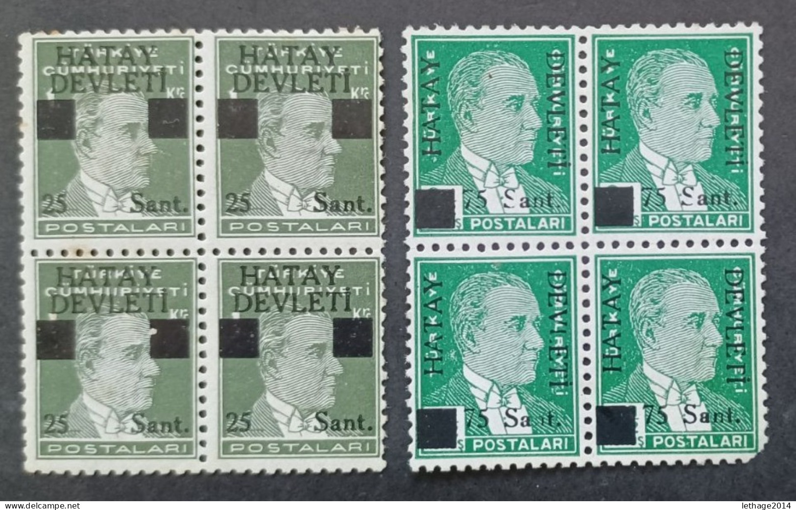 TURKEY العثماني التركي Türkiye 1939 PRESIDENT HATAY DEVLETI MNH MNHL - Nuevos