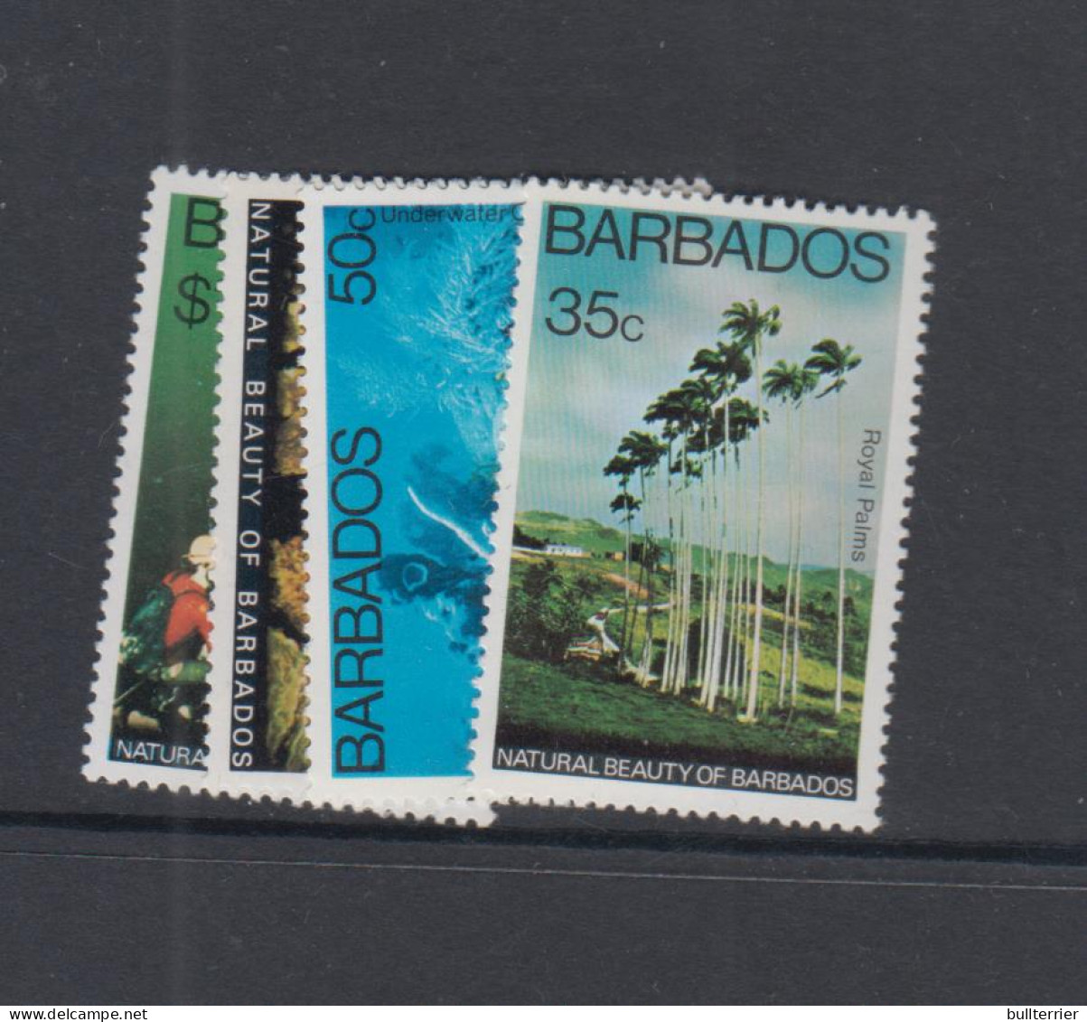 GEOLOGY -  BARBADOS - NATURAL BEAUTY OF BARBADOS INC CAVE  SET OF 4 MINT NEVER HINGED - Autres & Non Classés