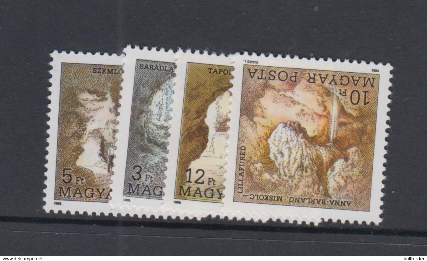 GEOLOGY -  HUNGARY - CAVES SET OF 4 MINT NEVER HINGED - Autres & Non Classés