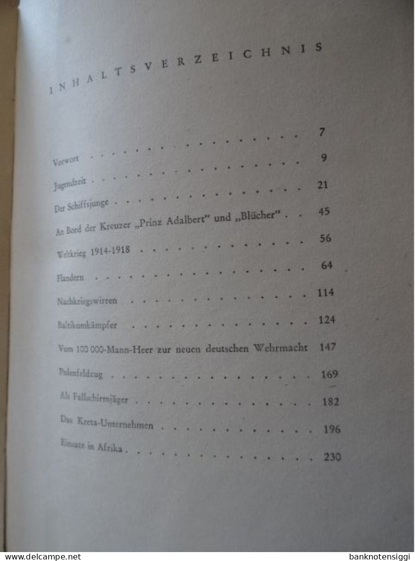 1  Buch Vom Schiffsjungen zum Fallschirmjäger-General   vom Bernhard Ramcke 1943