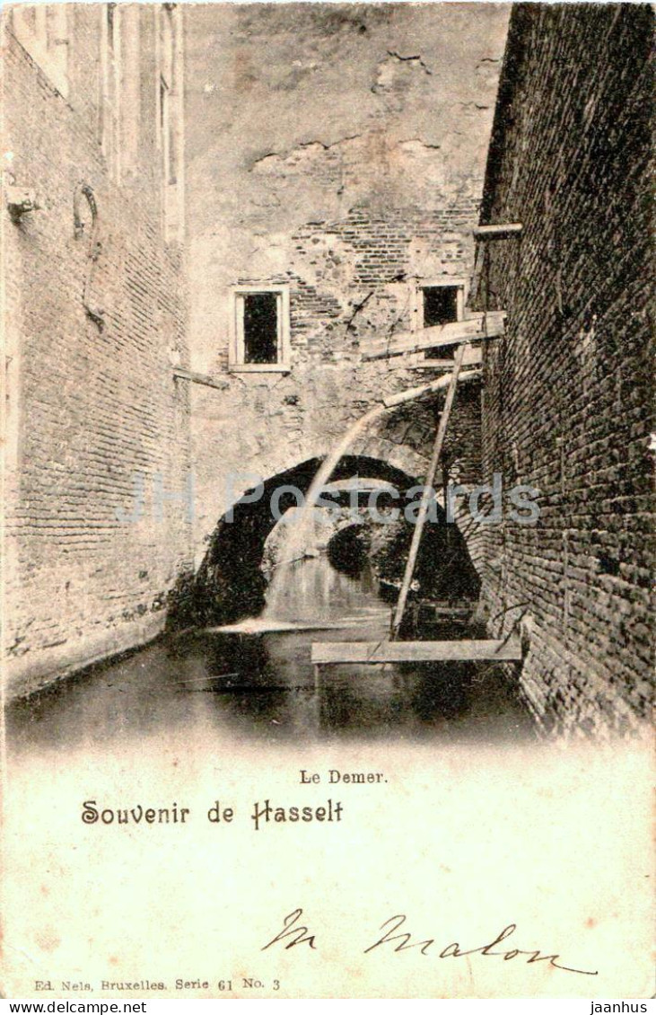 Souvenir De Hasselt - Le Demer - 3 - Old Postcard - 1901 - Belgium - Used - Hasselt
