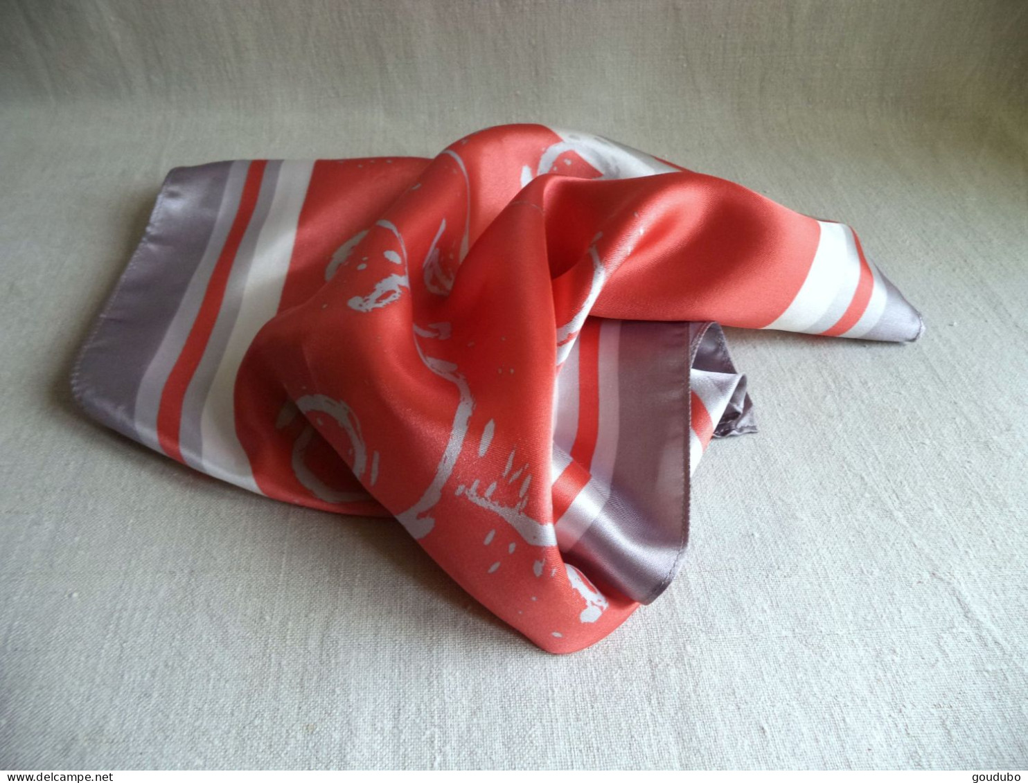 Foulard Rodier Orange Gris - Foulards