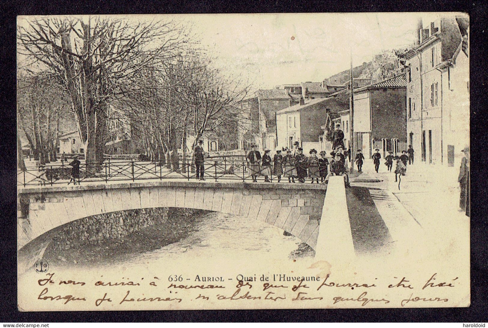 CPA 13 - AURIOL - 636 - QUAI DE L'HUVEAUNE - Auriol