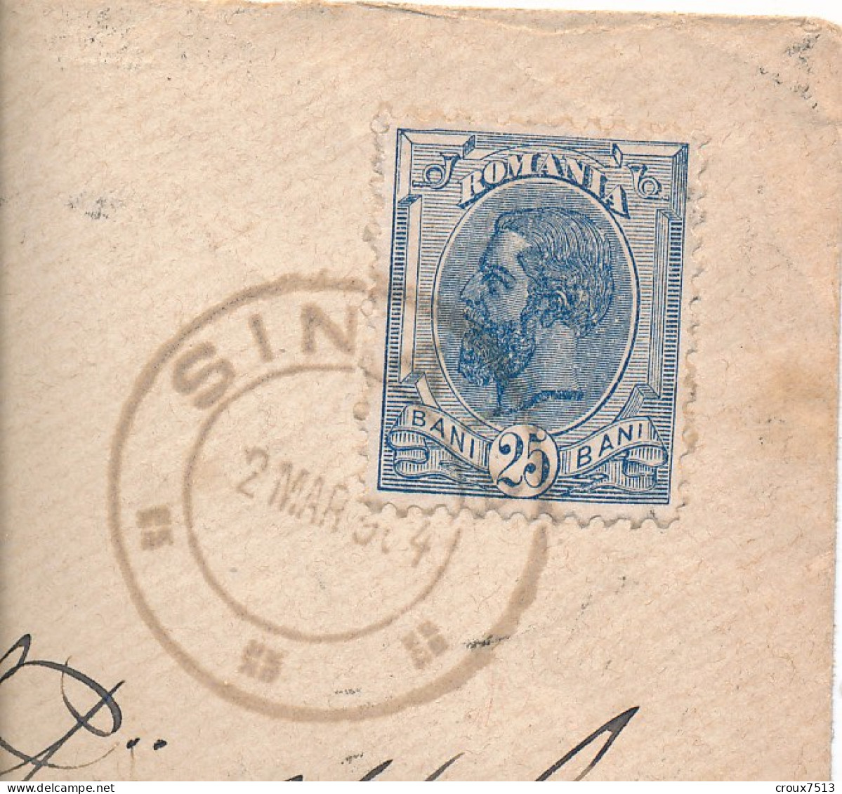 1904 Enveloppe Sinaia à Amsterdam Signée Calves TB. - Covers & Documents