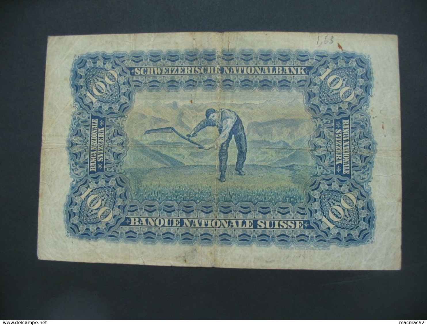 RARE Billet Suisse - 100 Francs 1928 Schweizerische Nationalbank **** EN ACHAT IMMEDIAT **** - Suiza