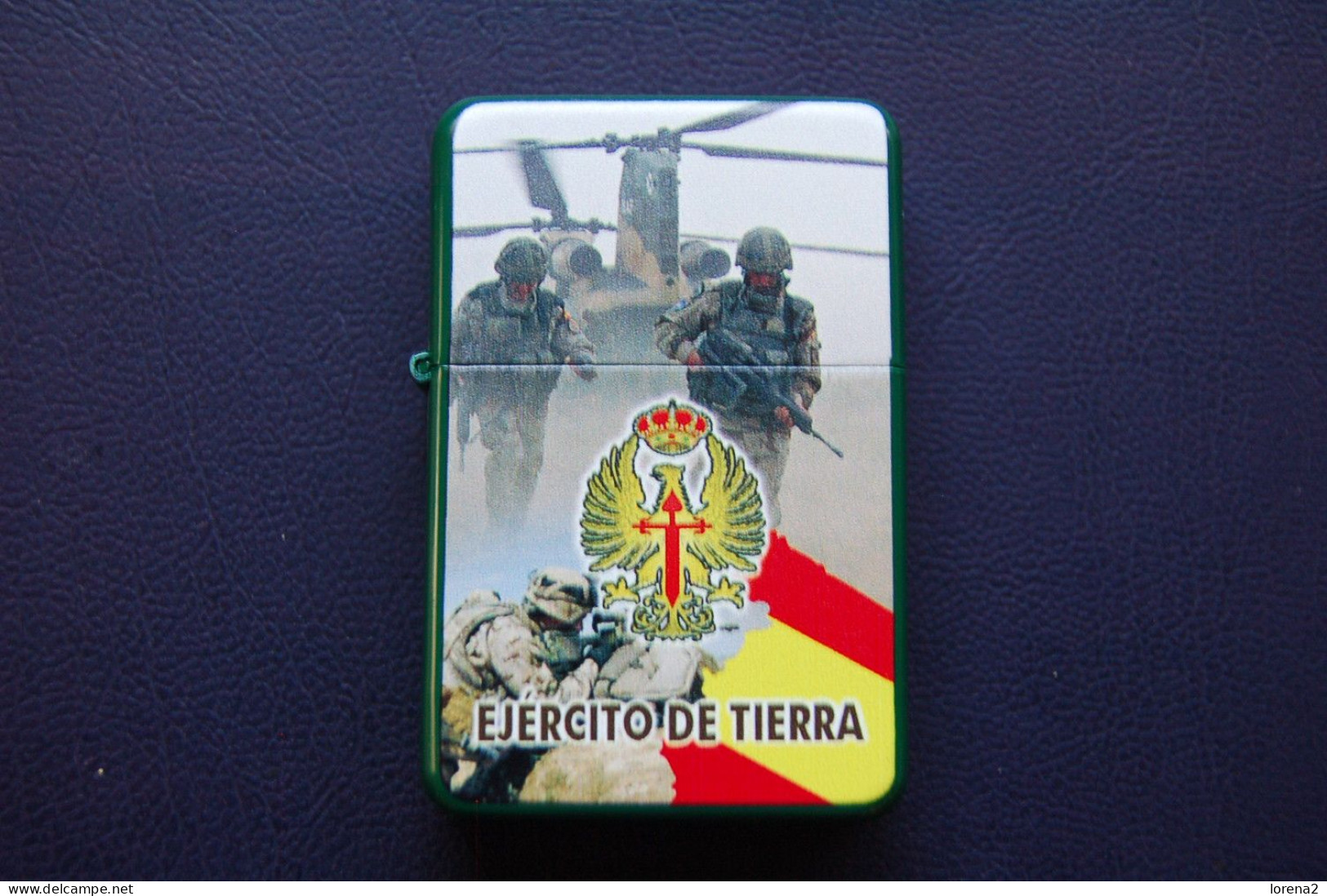 Meche-13. Mechero Imitación Zippo. Ejército De Tierra. Meche-13 - Zündholzhalter