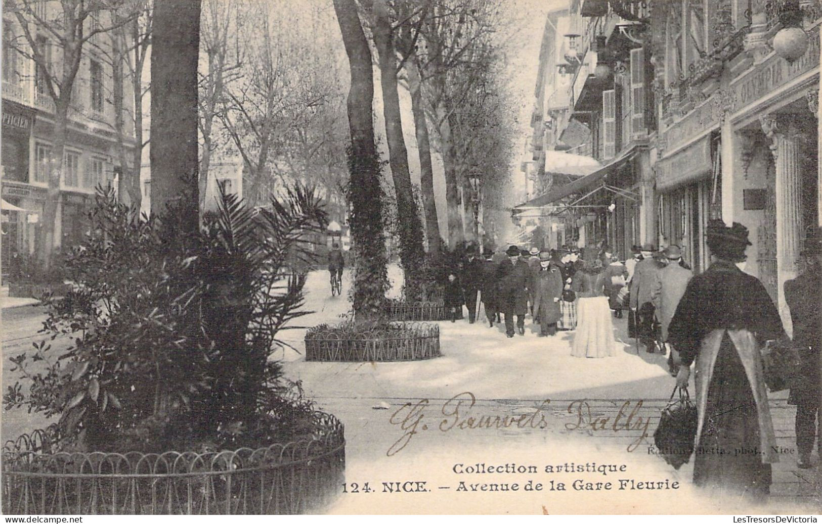 FRANCE - 06 - Nice - Avenue De La Gare Fleurie - Carte Postale Ancienne - Transport Urbain - Auto, Autobus Et Tramway