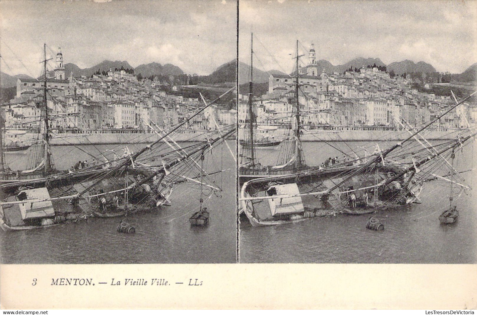 FRANCE - 06 - MENTON - La Vieille Ville - Bateau - Carte Postale Ancienne - Menton