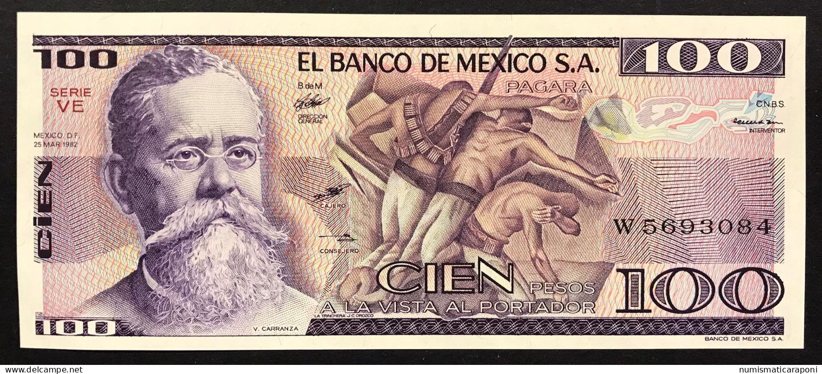 Messico MEJICO MEXICO 1982 100 PESOS Fds LOTTO 4470 - Mexique