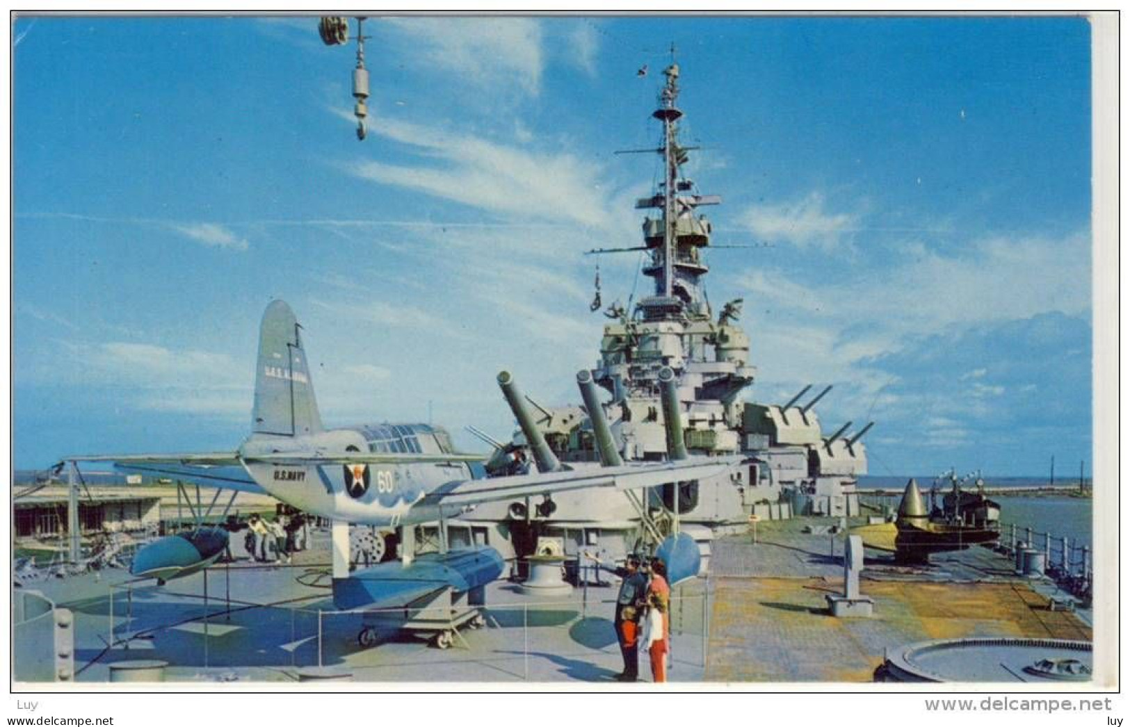 USS ALABAMA - MOBILE Alabama, Carried Three OS2U "Kingfisher" Aircraft.  Staff Photo Chuck Sussman SHIP - Mobile