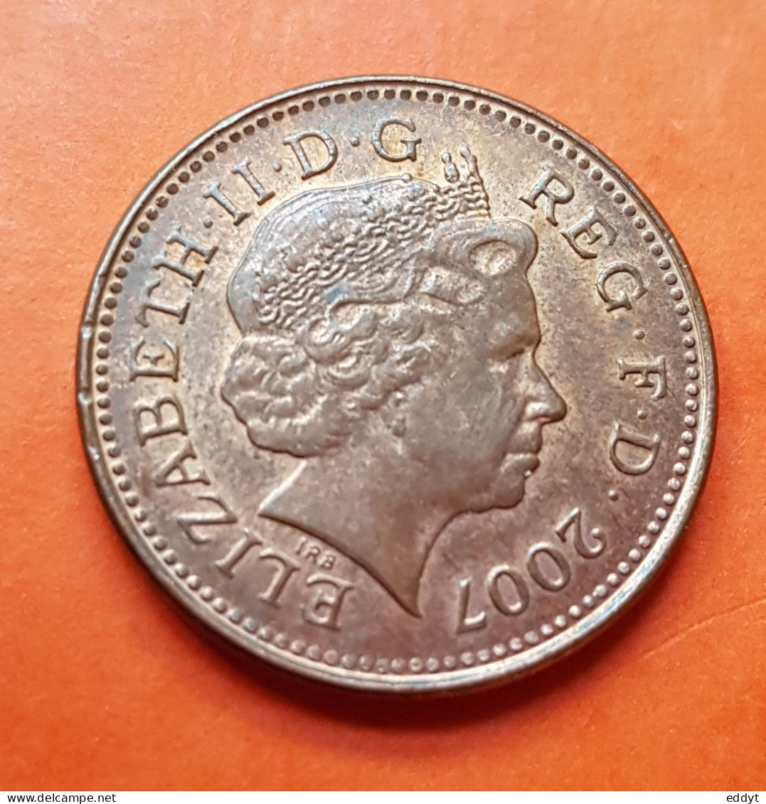 Pièce Monnaie Grande-Bretagne - Elizabeth II - ONE PENNY - 2007 - 2 Pence & 2 New Pence