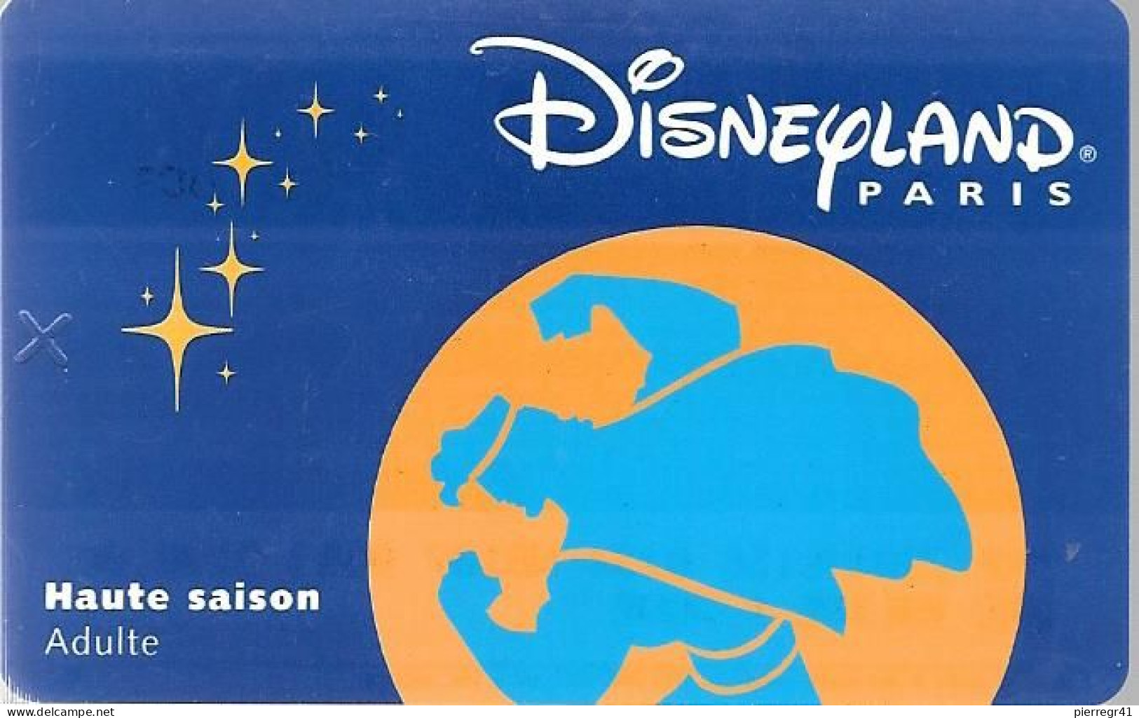 PASS--DISNEY-DISNEYLAND PARIS-1998-HERCULE ADULTE-V° Serie N°98087H-VALIDE 1 JOUR-TBE - Pasaportes Disney