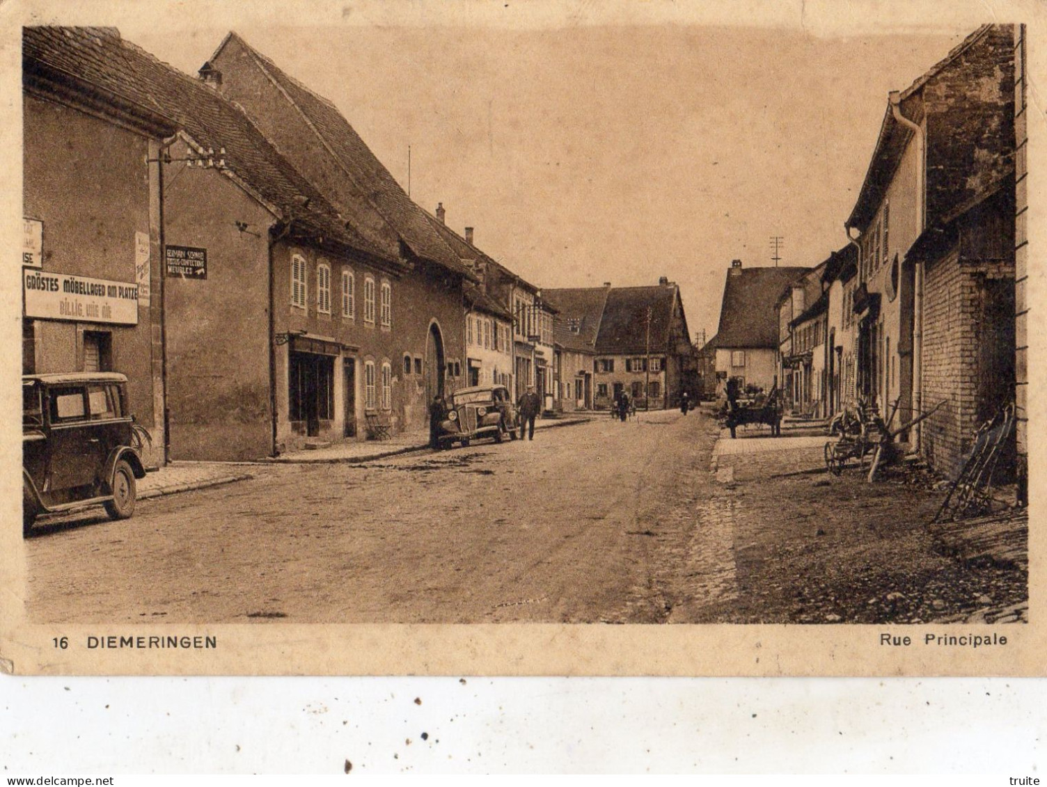 DIEMERINGEN RUE PRINCIPALE - Diemeringen