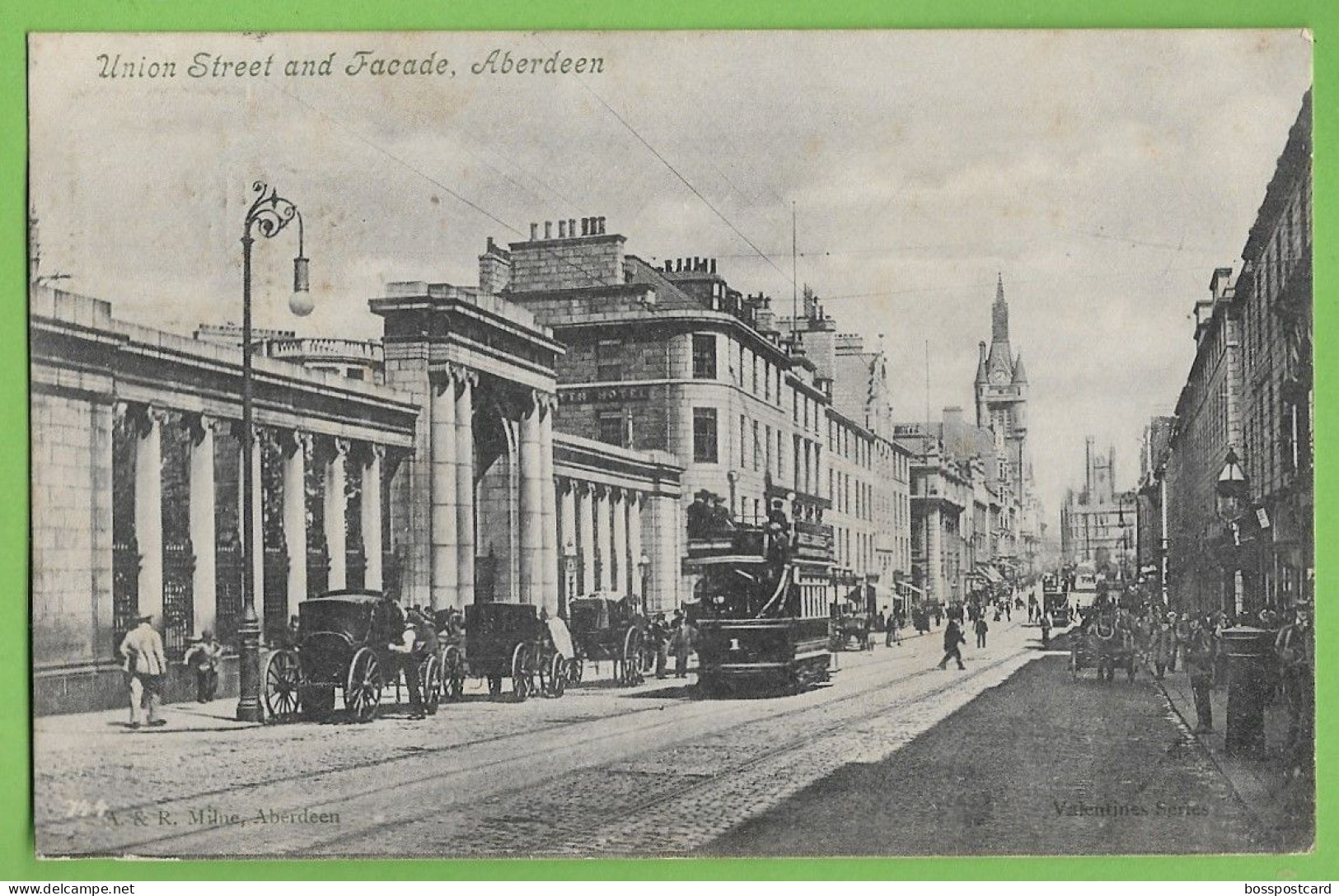 Aberdeeen - Union Street And Facade - Tramway - Eléctrico - England - Scotland - Aberdeenshire