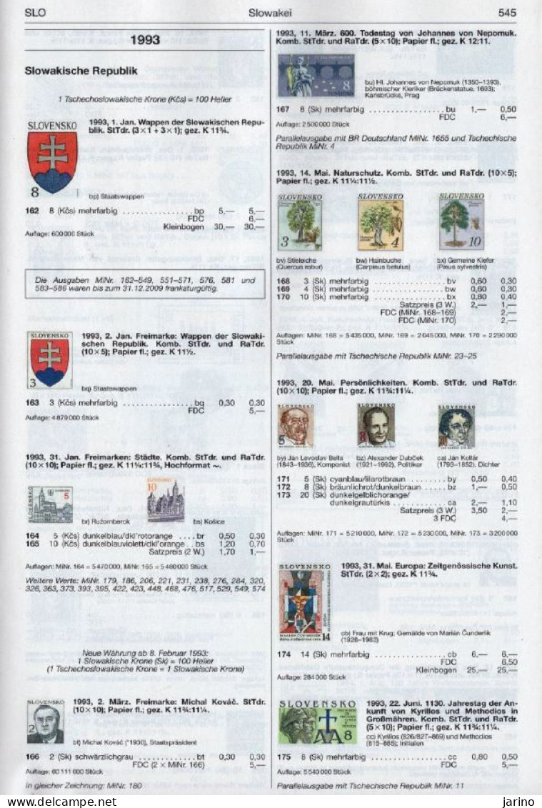 Michel 2021 Slovakia + Czechia + Czechoslovakia Via PDF On 376 Pages, 153 MB - German