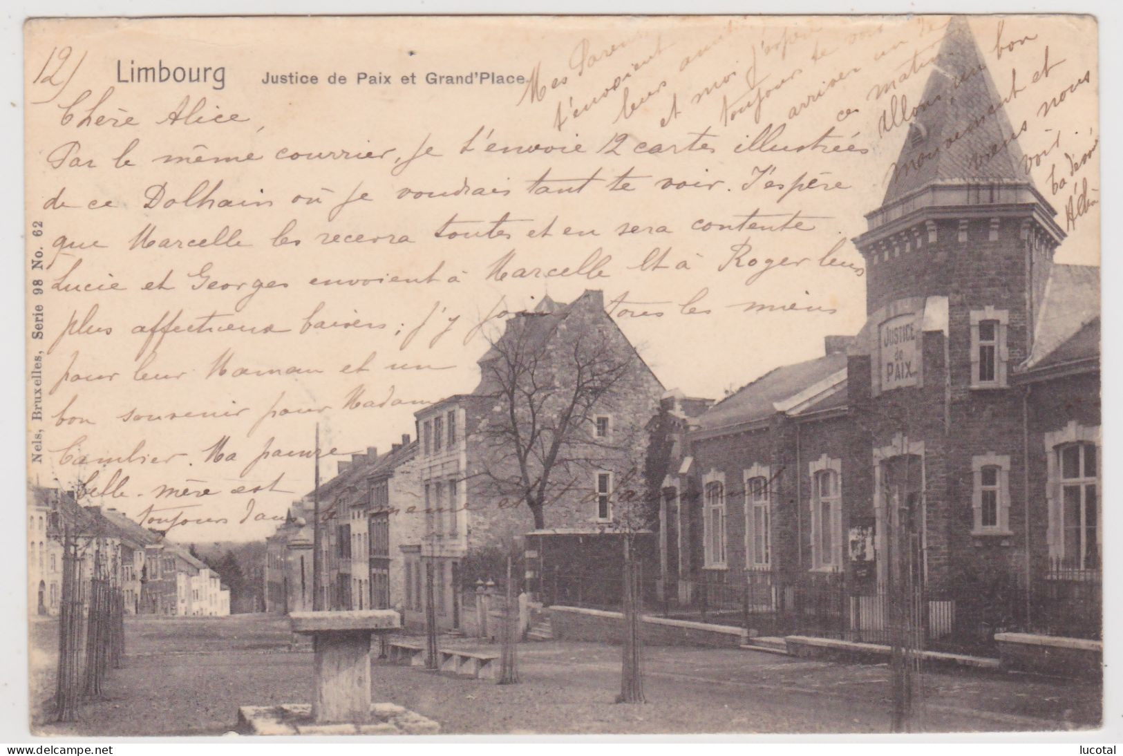 Limbourg - Justice De Paix Et Grand' Place - 1903 - Editeur Nels Serie 98 N° 62 - Limbourg