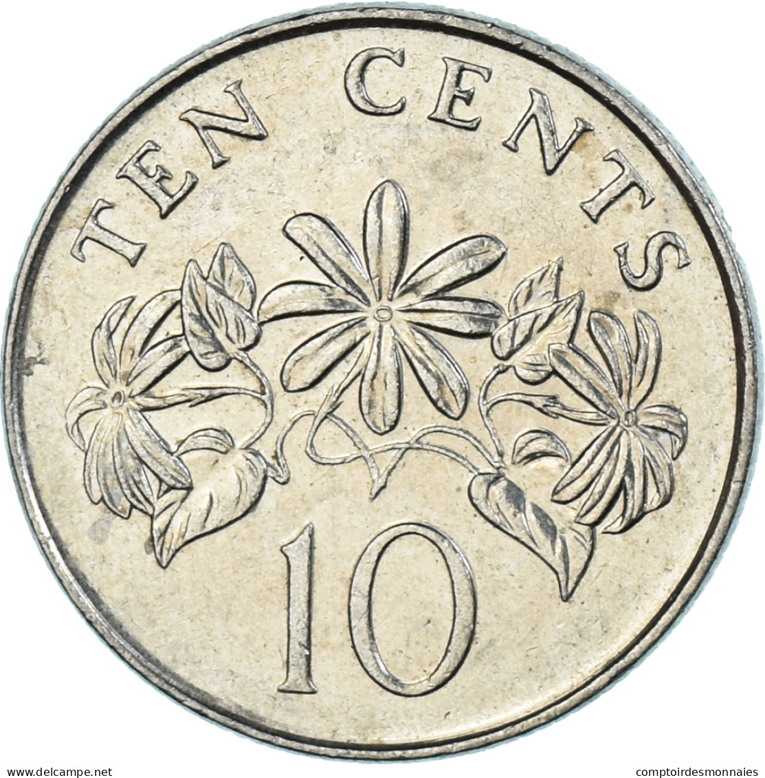 Monnaie, Singapour, 10 Cents, 2007 - Singapour