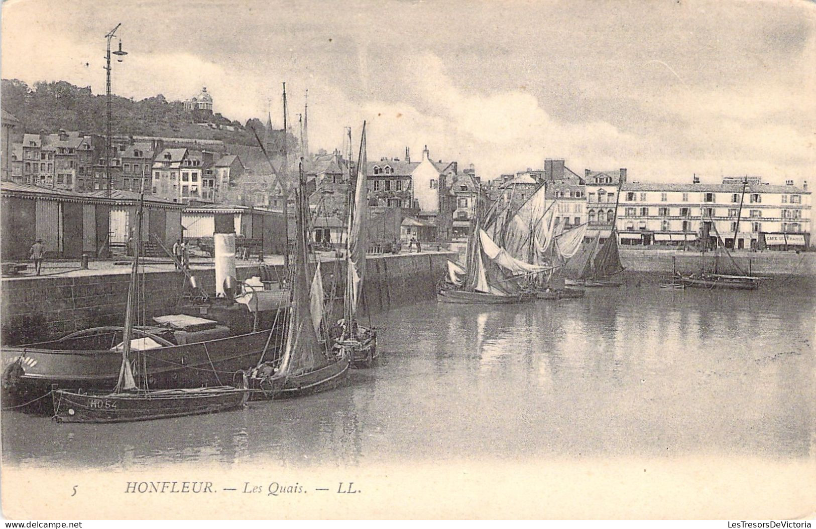 FRANCE - 14 - HONFLEUR - Les Quais - LL - Carte Postale Ancienne - Honfleur