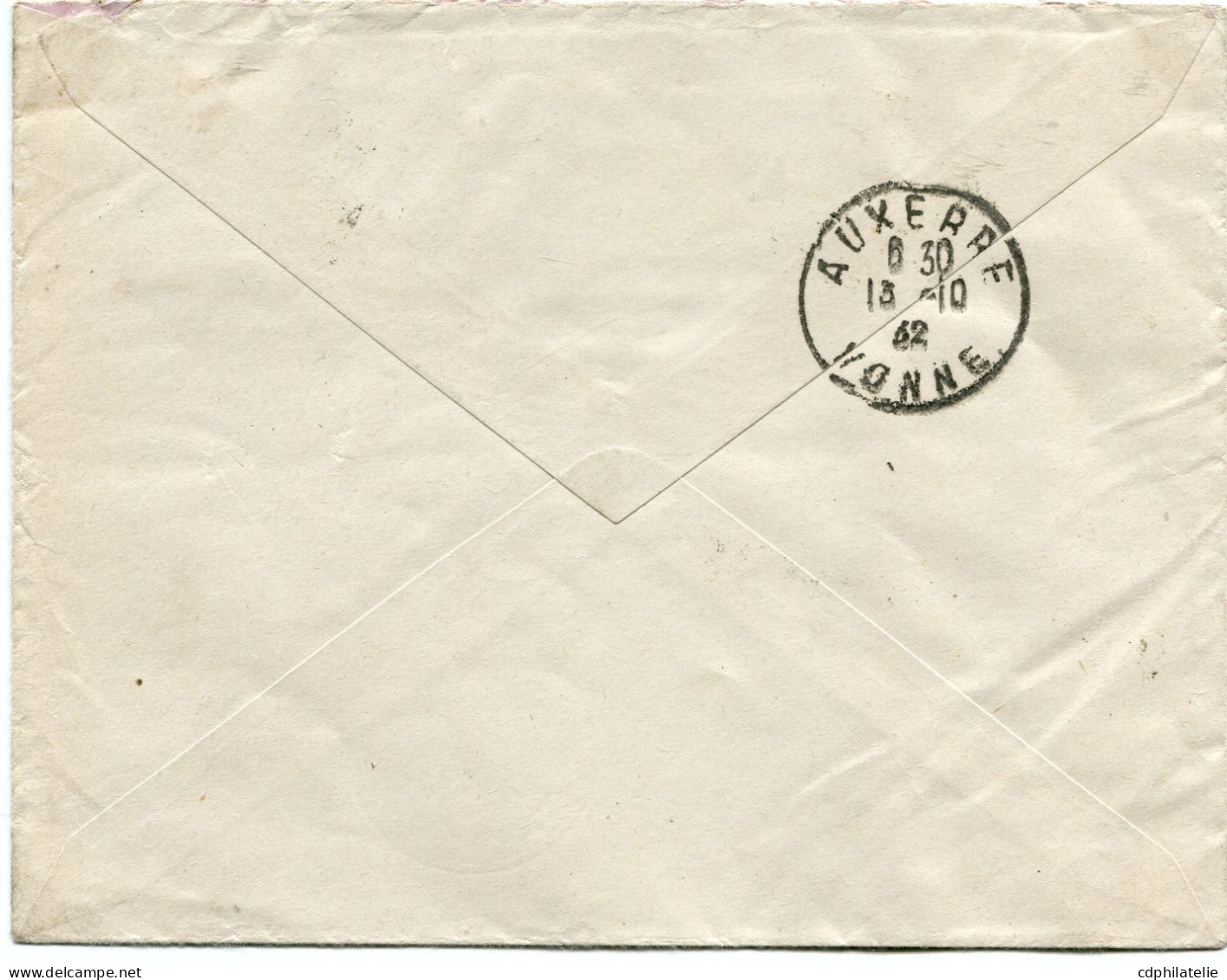 MAURITANIE LETTRE RECOMMANDEE PAR AVION DEPART PORT-ETIENNE 6 OCT 32 MAURITANIE POUR LA FRANCE - Storia Postale