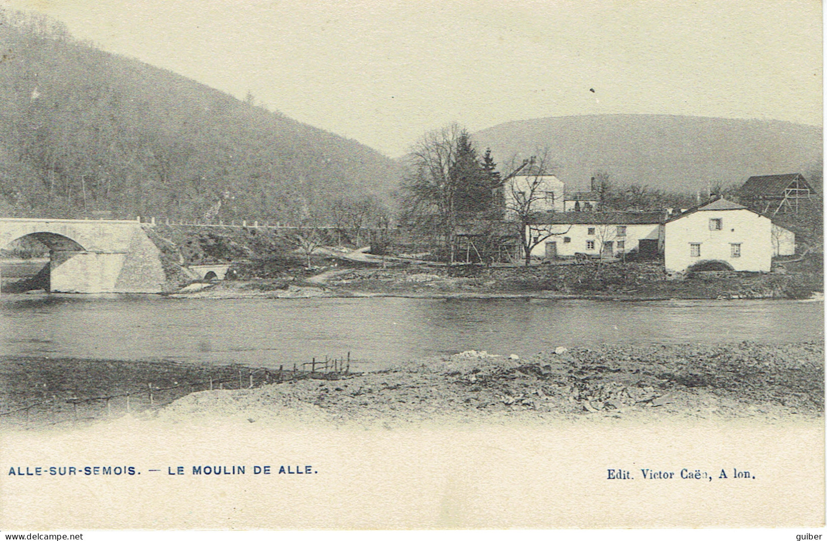 Alle Sur Semois Le Moulin De Alle 1909 Edit. V. Caen Arlon - Vresse-sur-Semois