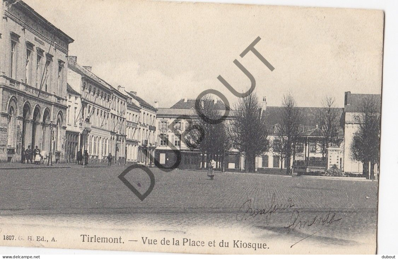 Postkaart/Carte Postale - Tienen - Le Kiosque Et La Place (C3028) - Tienen
