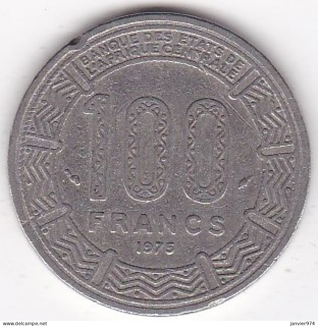 CAMEROUN – CAMEROON . 100 Francs 1975 , En Nickel .KM# 17 - Kameroen