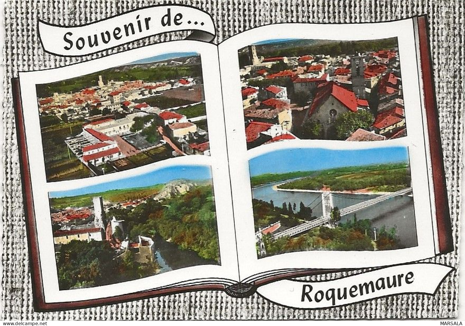 CPSM Roquemaure La Cité Provençale Multivue - Rochefort-du-Gard