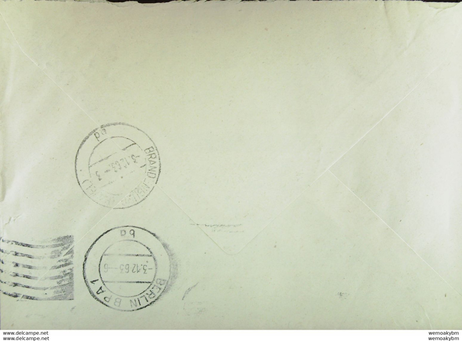 Fern-Brief Mit ZKD-Kastenst."VEB (B) Maschinenfabrik Großbreitenbach Kreis Ilmenau" 2.12.63 Nach Brandenburg/Havel - Service Central De Courrier