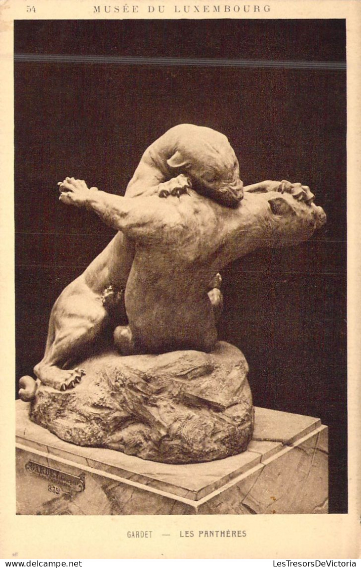 SCULPTURES - Gardet - Les Panthéres - Edit Braum & CIE - Carte Postale Ancienne - Sculpturen